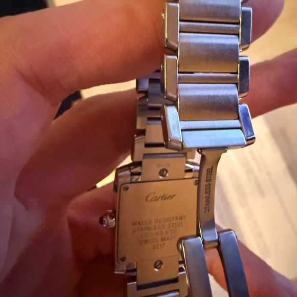 Cartier Silver Watch with Blue Accents - Picture 15 of 16